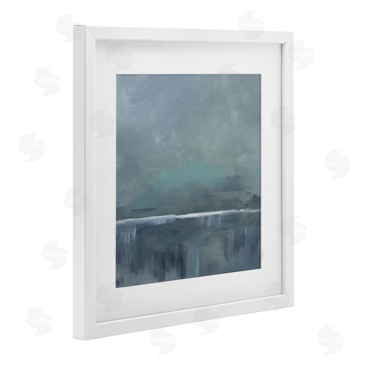 Kristen Dalpiaz Land And Sea Horizon White Framed Print Under Glass Art