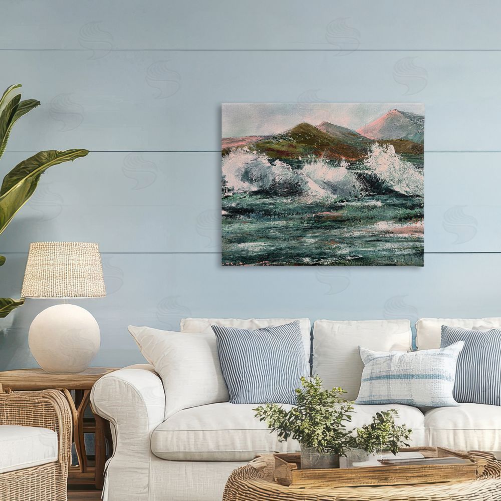 Patricia Reynolds Wild Coast with Turbulent Waves Printed Wall Art in Room