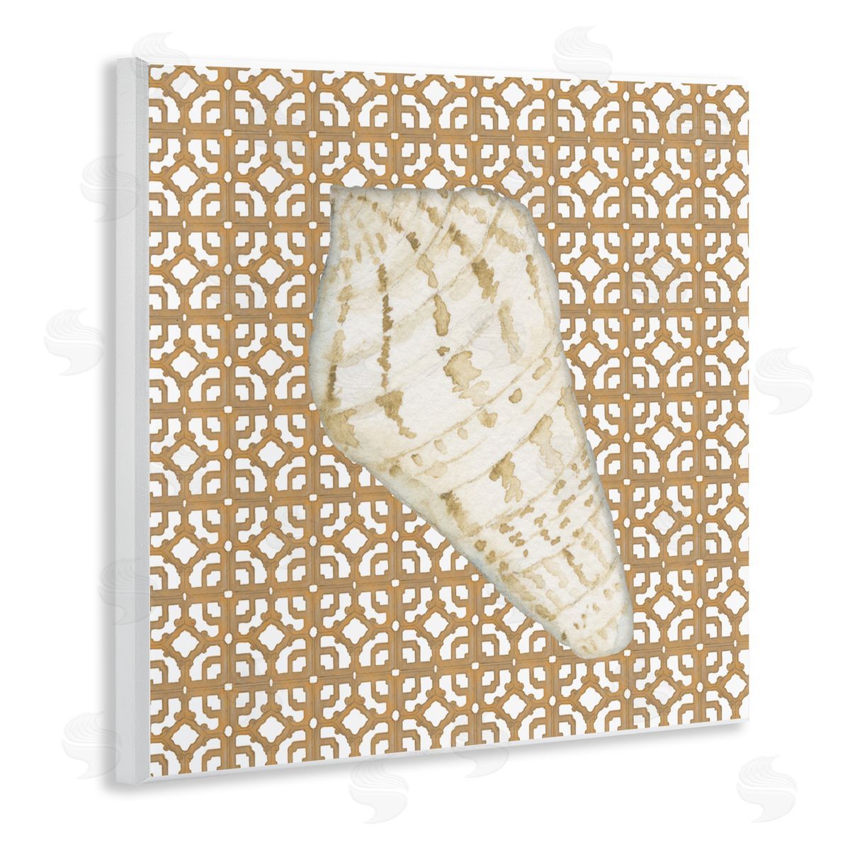 Lee Ann Sanders Coastal Tile And Shell Wall Plaque Art Print