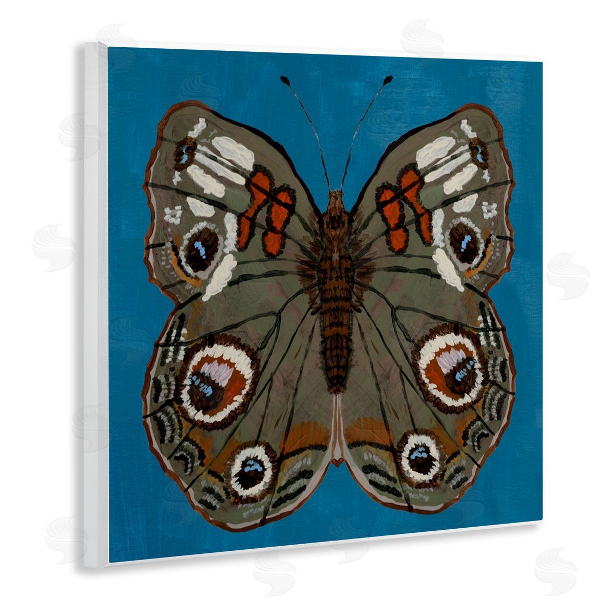 Kara Keller Designs Buckeye Butterfly Symmetry Wall Plaque Art Print