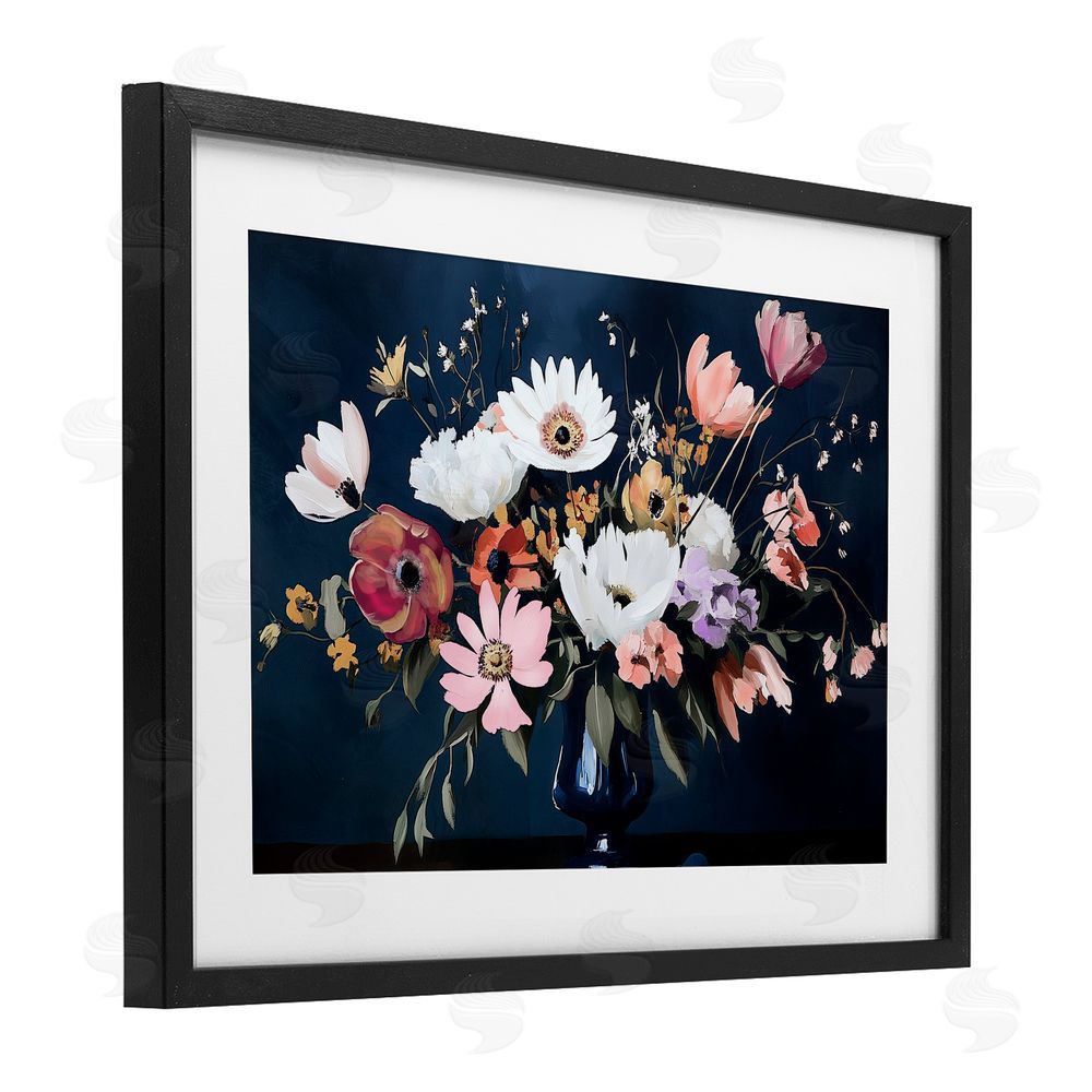 Annabelle Hall Disorderly Conduct Bouquet Black Framed Print Under Glass Art
