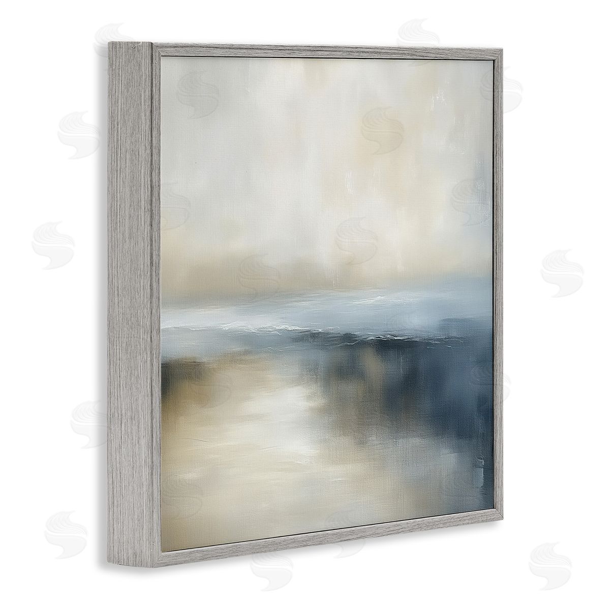 Annabelle Hall Two Times Blue Horizon Gray Framed Giclee Art Print