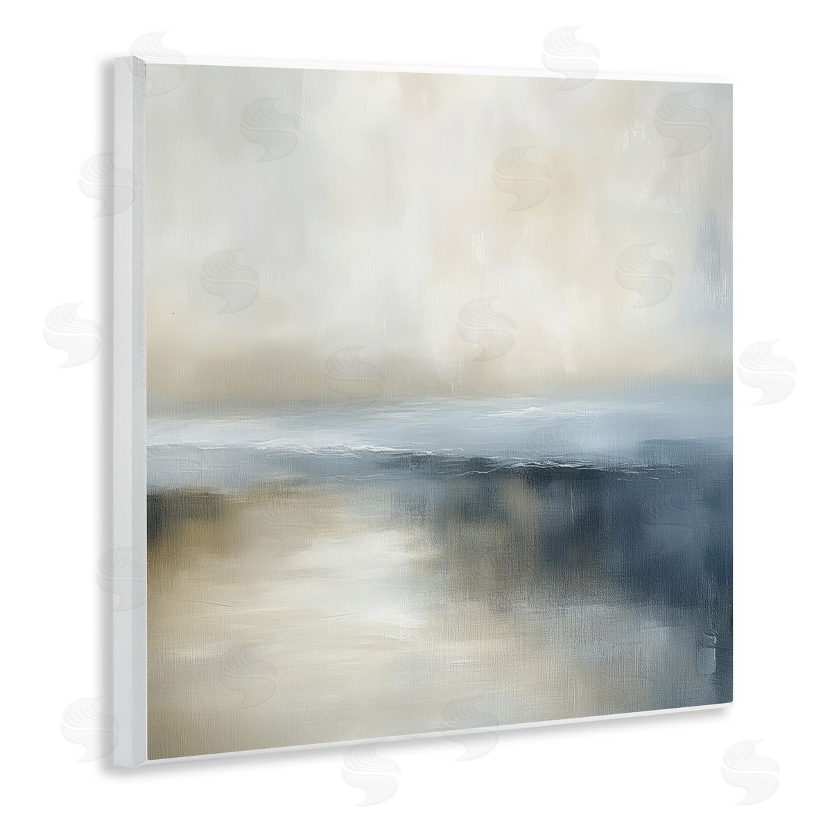 Annabelle Hall Two Times Blue Horizon Wall Plaque Art Print