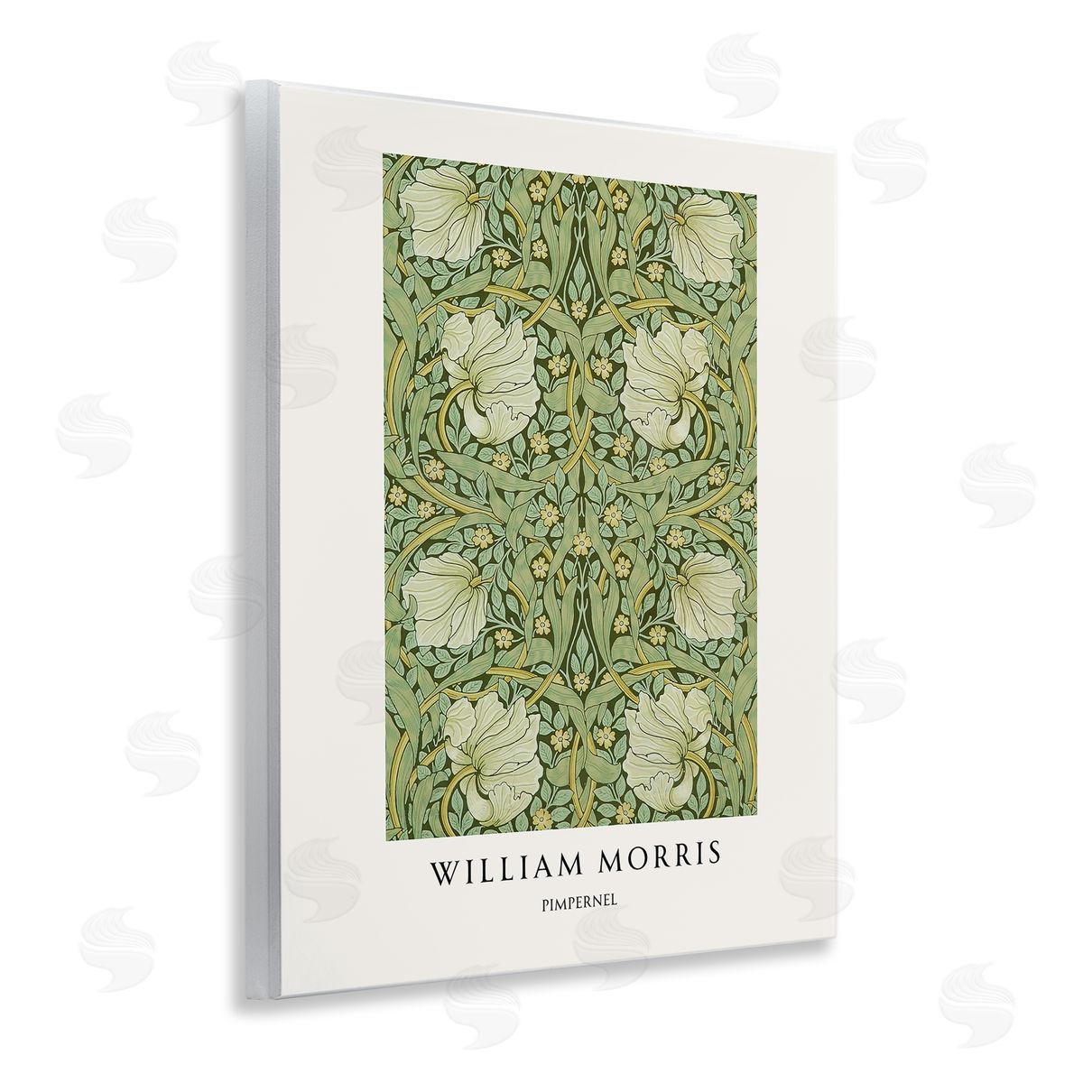 Vintage Hustle William Morris Symmetrical Pimpernel Wall Plaque Art Print