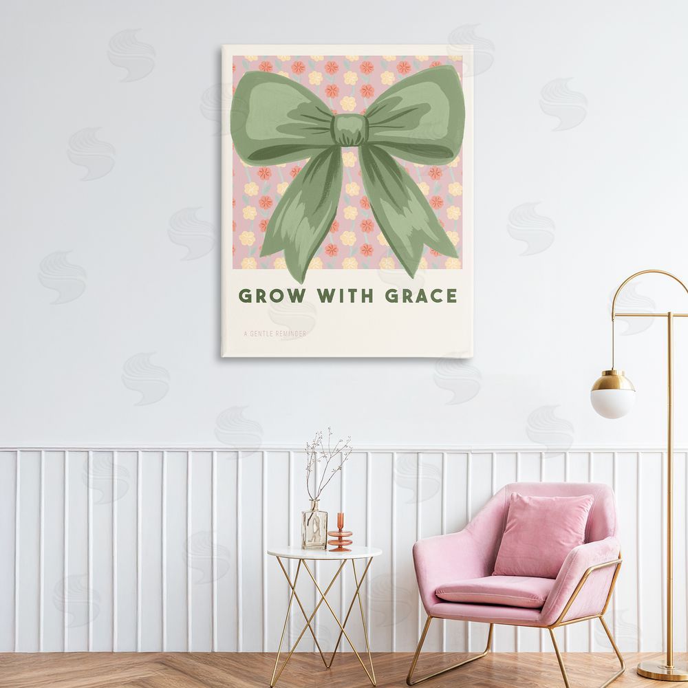 Courtney Haley Grow With Grace Ribbon Printed Wall Art in Room