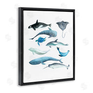 Evelyn Coleman | Underwater Creatures in Blues