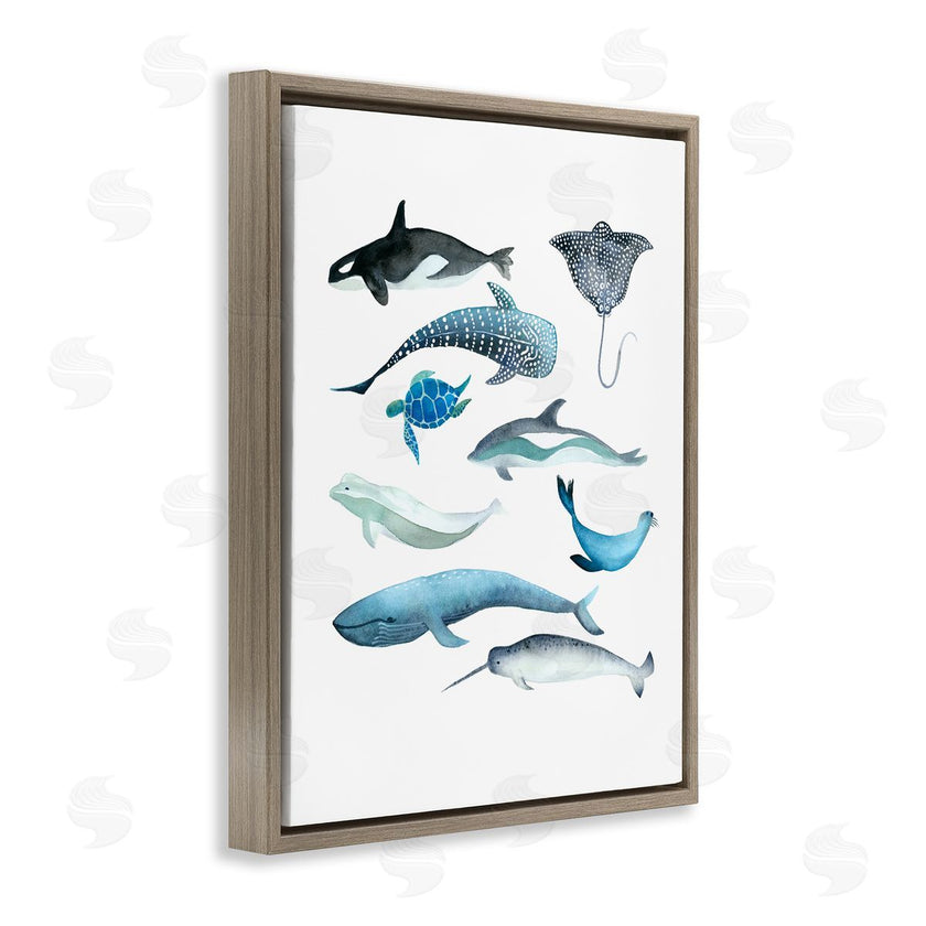 Evelyn Coleman | Underwater Creatures in Blues