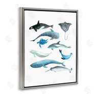 Evelyn Coleman | Underwater Creatures in Blues