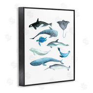 Evelyn Coleman | Underwater Creatures in Blues