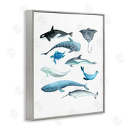 Evelyn Coleman | Underwater Creatures in Blues