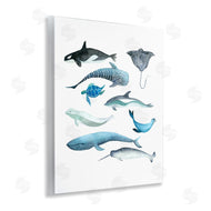 Evelyn Coleman | Underwater Creatures in Blues