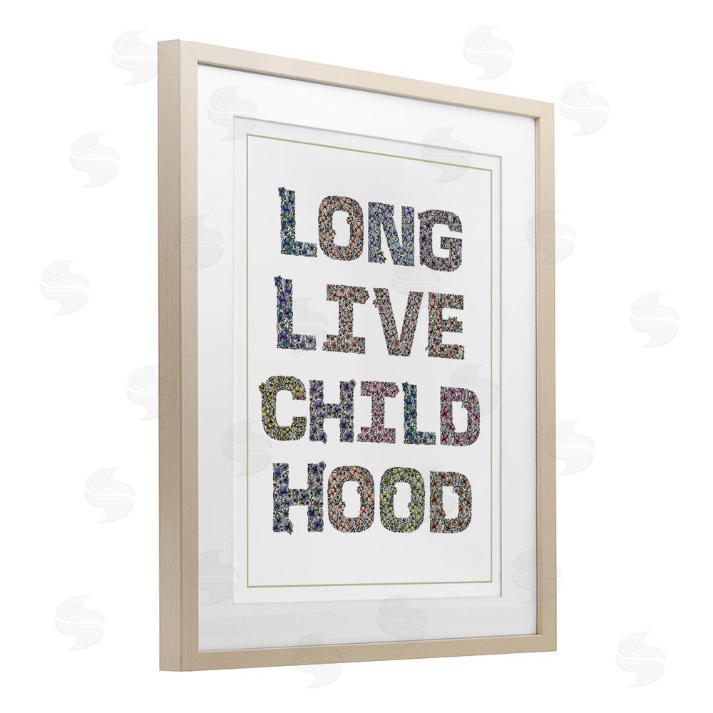 Jennifer Stith Long Live Childhood Florals Birch Framed Print Under Glass Art