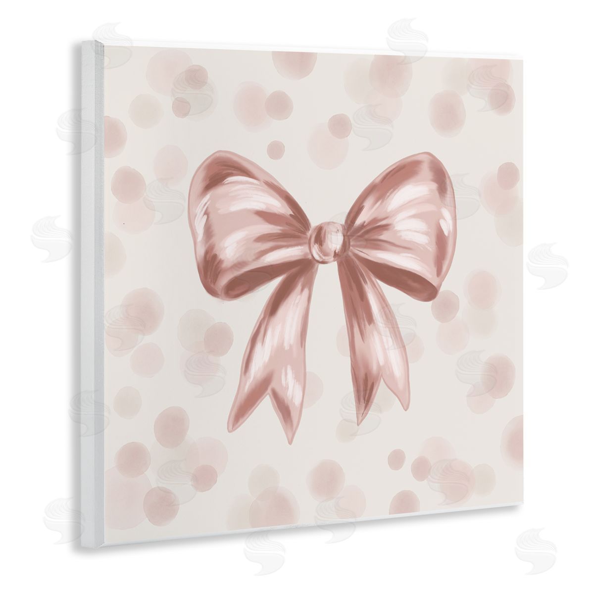 Kristen Dalpiaz Sweetest Bow on Dots Wall Plaque Art Print