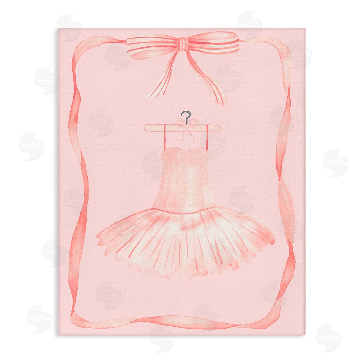Nina Jacobs Ballet Dress on Hanger Canvas Wall Art Print