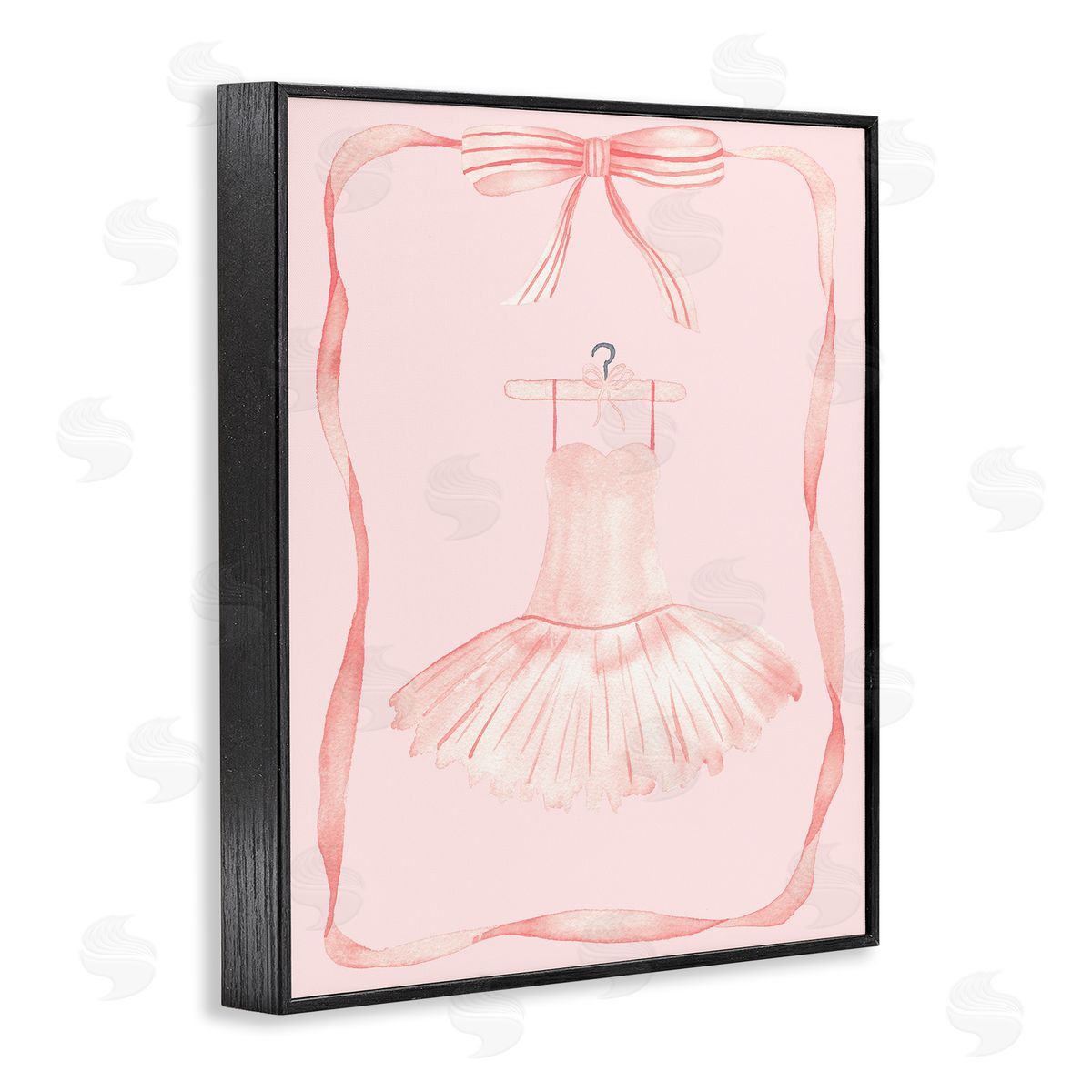Nina Jacobs Ballet Dress on Hanger Black Framed Giclee Art Print