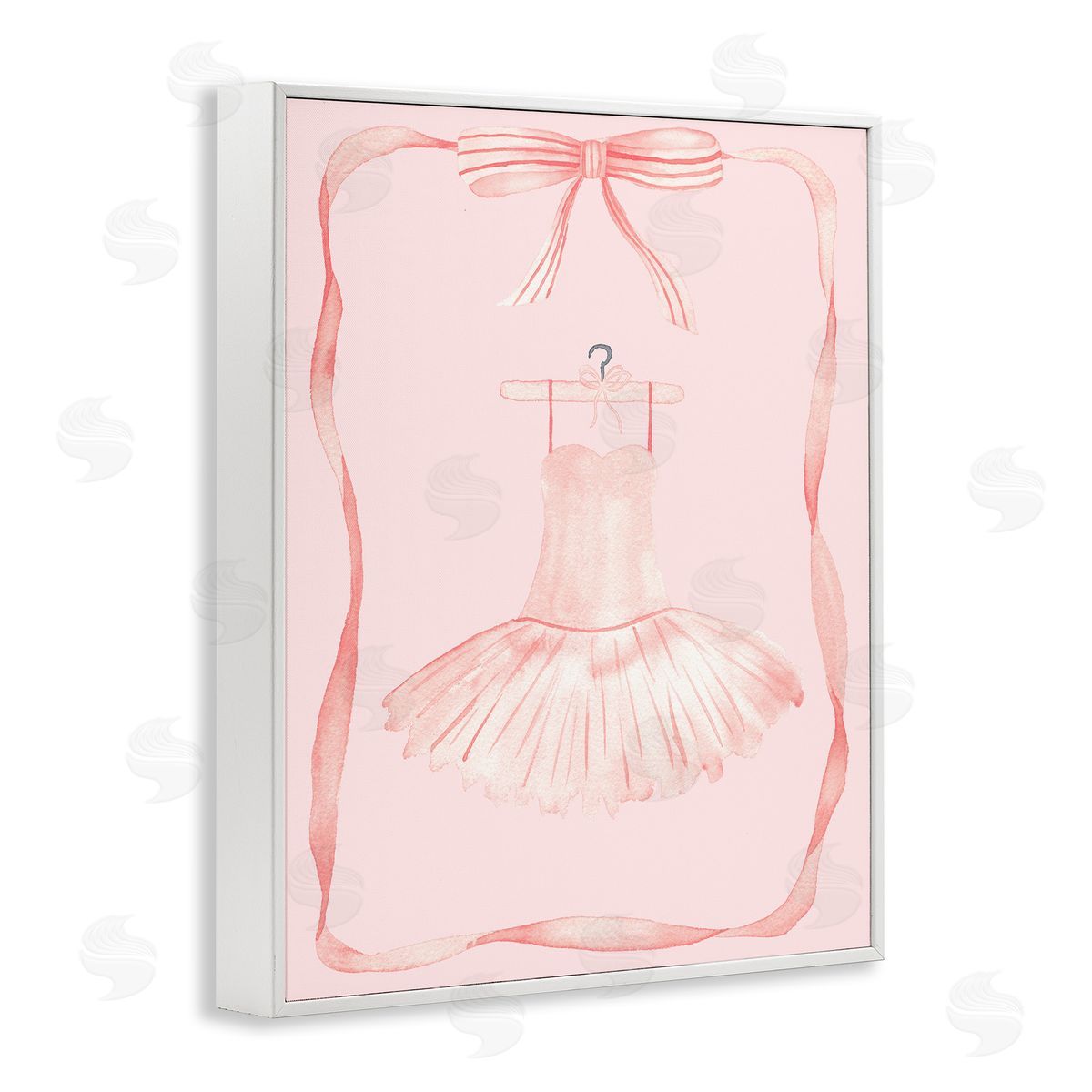 Nina Jacobs Ballet Dress on Hanger White Frame Giclee Art Print