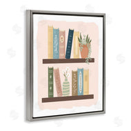 Sandra Picco | Minimal Bookshelves with Plant