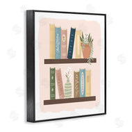 Sandra Picco | Minimal Bookshelves with Plant