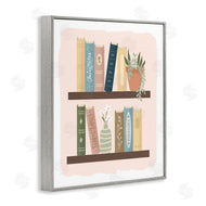 Sandra Picco | Minimal Bookshelves with Plant
