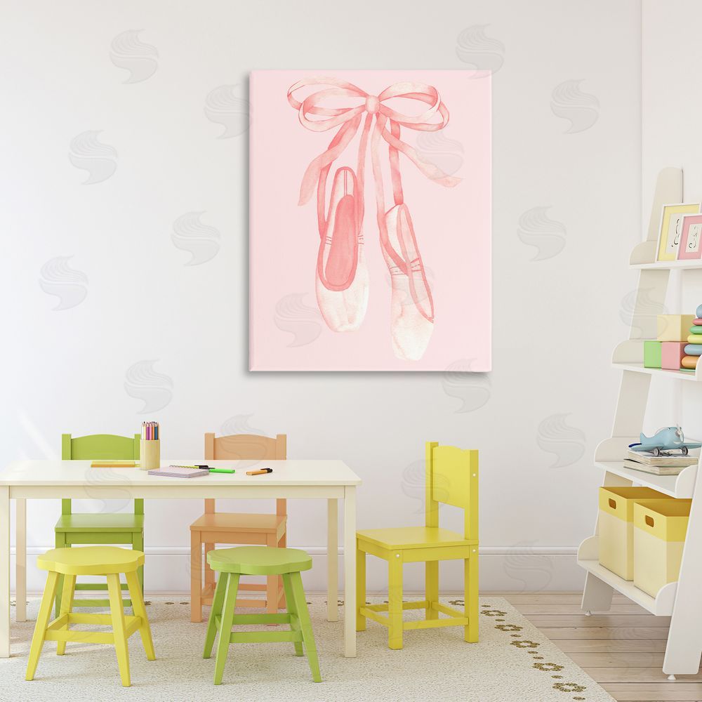 Nina Jacobs Graceful Ballet Slippers Printed Wall Art in Room