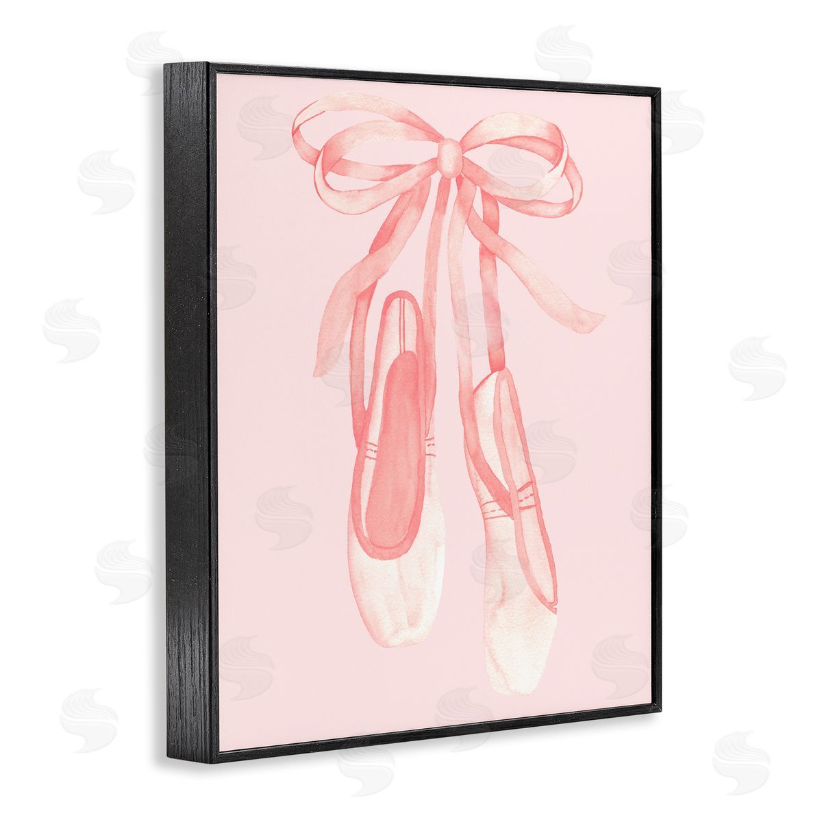 Nina Jacobs Graceful Ballet Slippers Black Framed Giclee Art Print