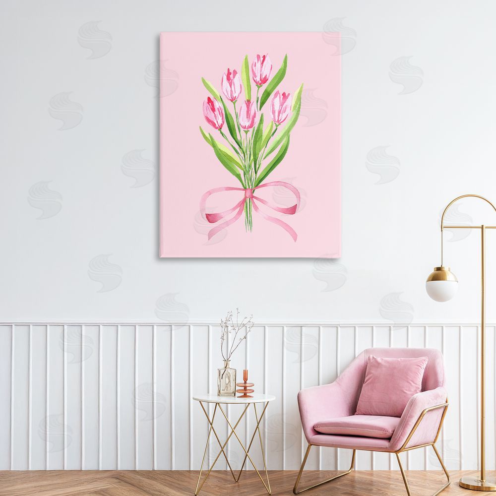 Nina Jacobs Pretty And Sweet Tulips Printed Wall Art in Room