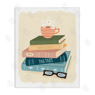 Sandra Picco | Minimal Book Stack with Glasses