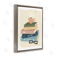 Sandra Picco | Minimal Book Stack with Glasses
