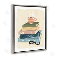 Sandra Picco | Minimal Book Stack with Glasses