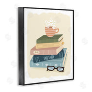 Sandra Picco | Minimal Book Stack with Glasses