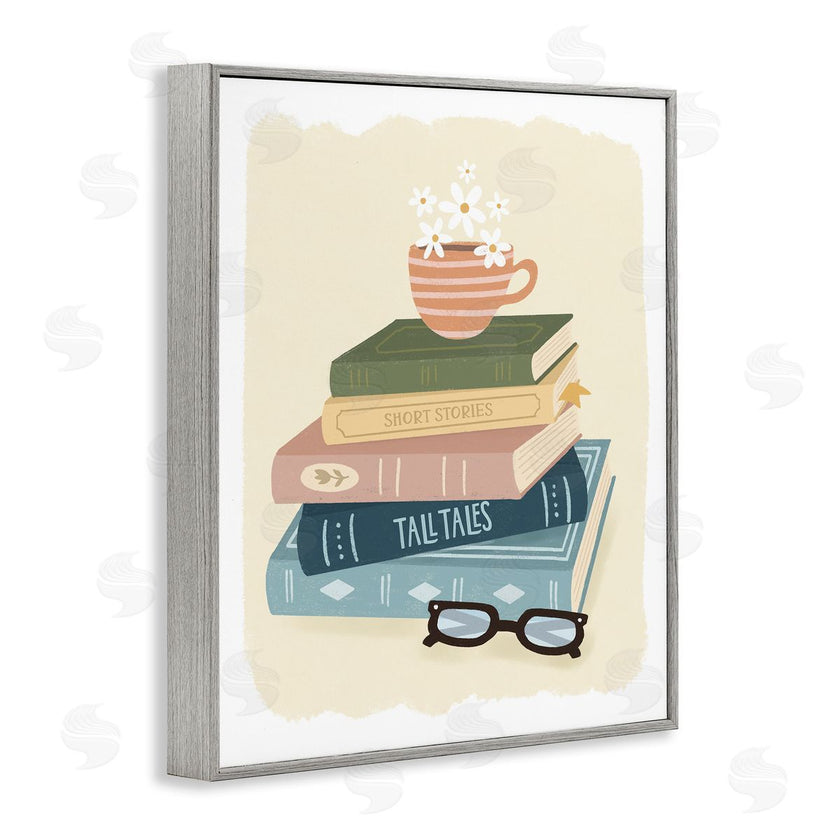 Sandra Picco | Minimal Book Stack with Glasses