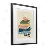 Sandra Picco | Minimal Book Stack with Glasses