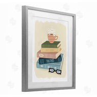 Sandra Picco | Minimal Book Stack with Glasses
