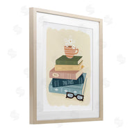 Sandra Picco | Minimal Book Stack with Glasses