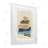 Sandra Picco | Minimal Book Stack with Glasses