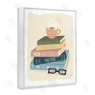 Sandra Picco | Minimal Book Stack with Glasses