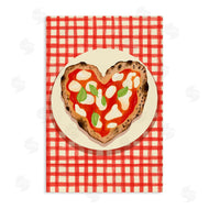 Florentina Dolci | Heart Pizza on Red Check