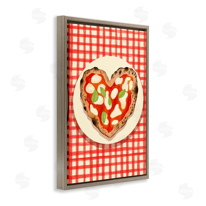 Florentina Dolci | Heart Pizza on Red Check