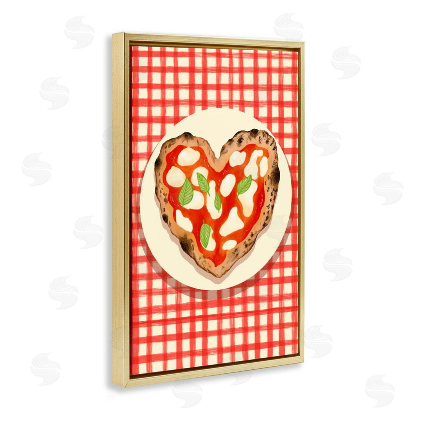 Florentina Dolci | Heart Pizza on Red Check