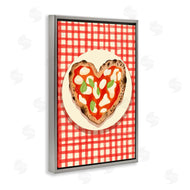 Florentina Dolci | Heart Pizza on Red Check