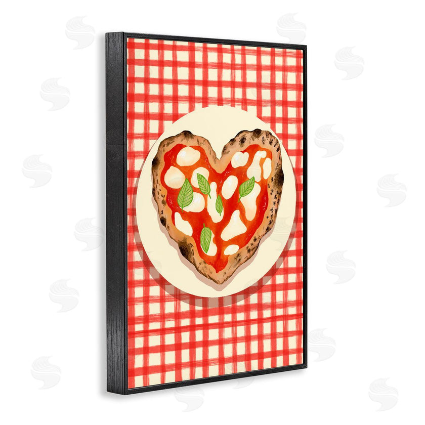 Florentina Dolci | Heart Pizza on Red Check