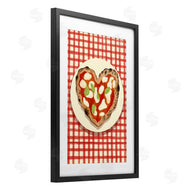 Florentina Dolci | Heart Pizza on Red Check