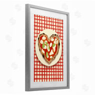 Florentina Dolci | Heart Pizza on Red Check