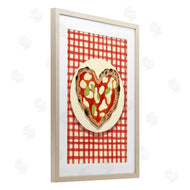 Florentina Dolci | Heart Pizza on Red Check