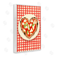 Florentina Dolci | Heart Pizza on Red Check