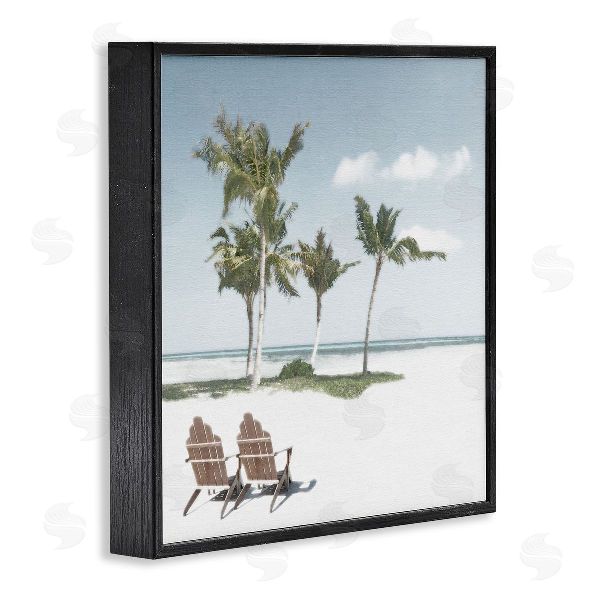 Noah Bay Sea Breeze Beach Scene Black Framed Giclee Art Print