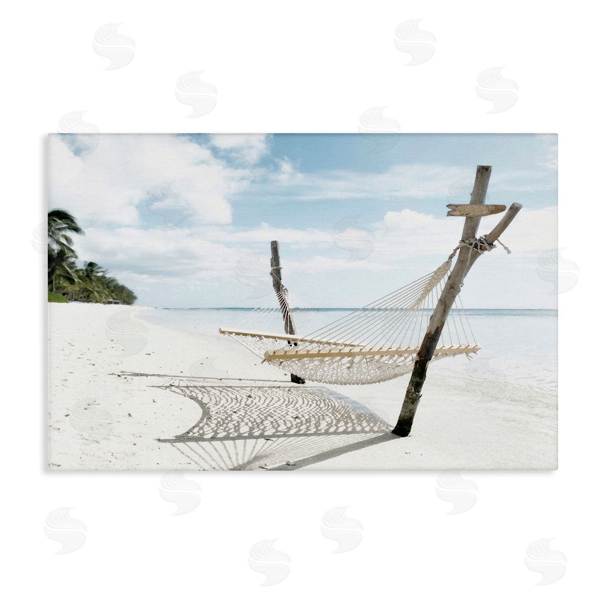 Noah Bay Beachside Idyll Scene Canvas Wall Art Print