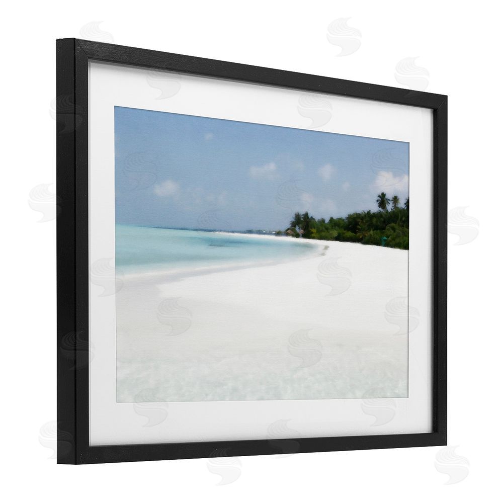 Noah Bay Horseshoe Bay Coastline Black Framed Print Under Glass Art