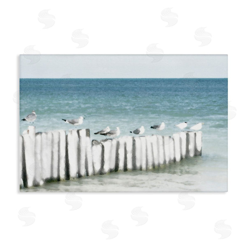 Noah Bay | Gulls Waiting Beach Scene