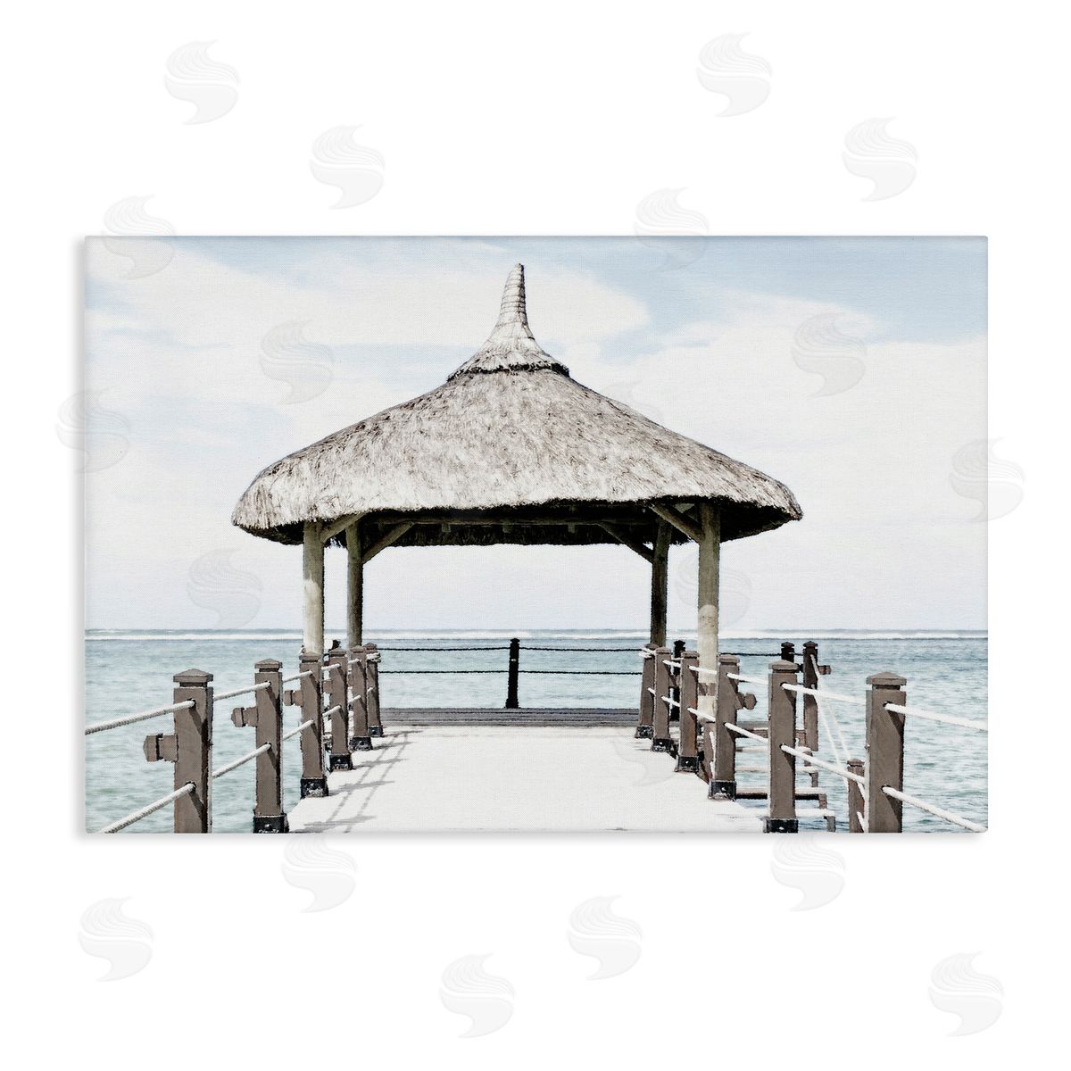 Noah Bay Jetty At Noon Coast Canvas Wall Art Print